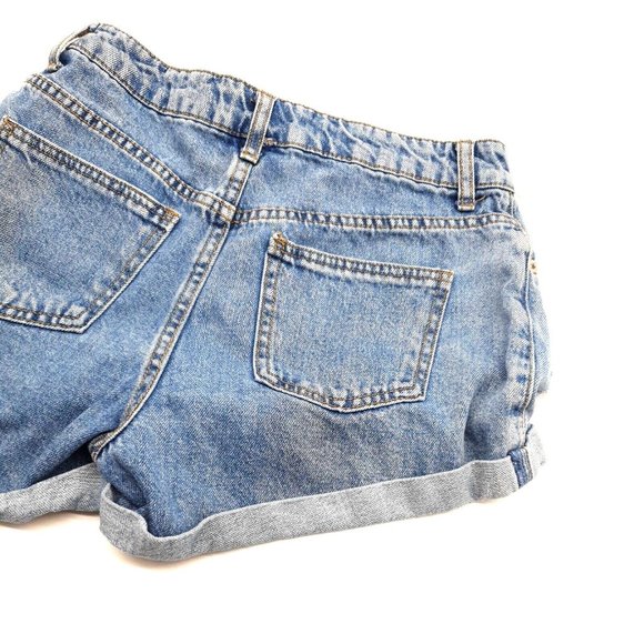 Forever 21 Womens Size 25" to 26" Shorts Denim Booty Cowgirl Biker Button Front - Picture 8 of 9